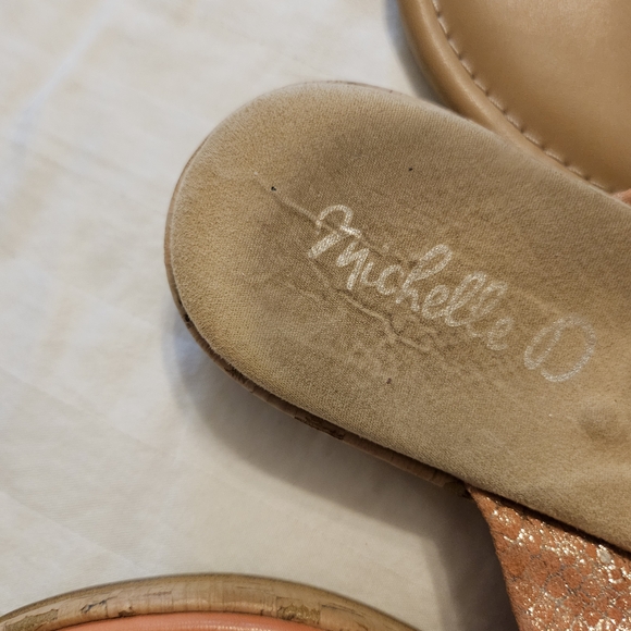 Women's Cork Wedge Sandals - Picture 2 of 3